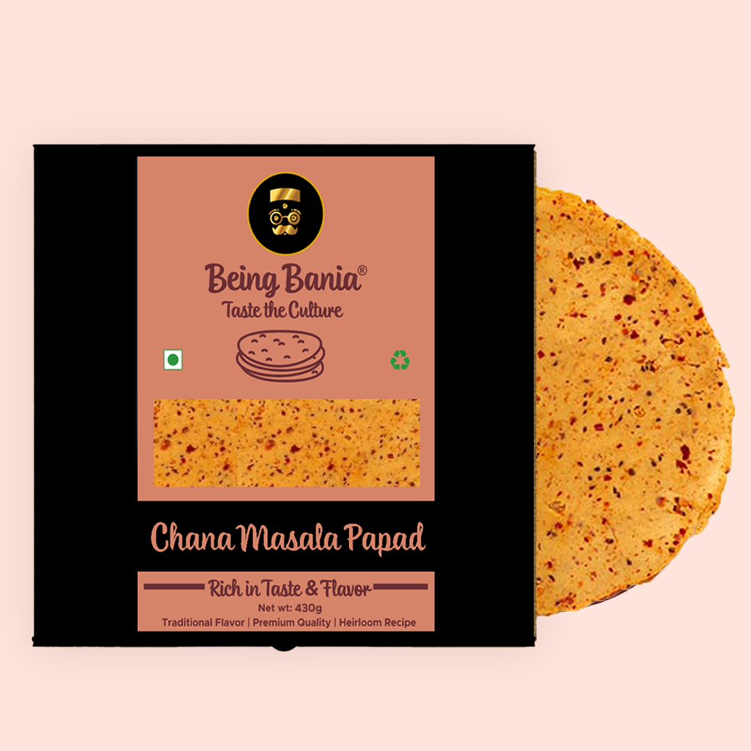 Chana Masala Papad | Handmade for a Perfect Taste