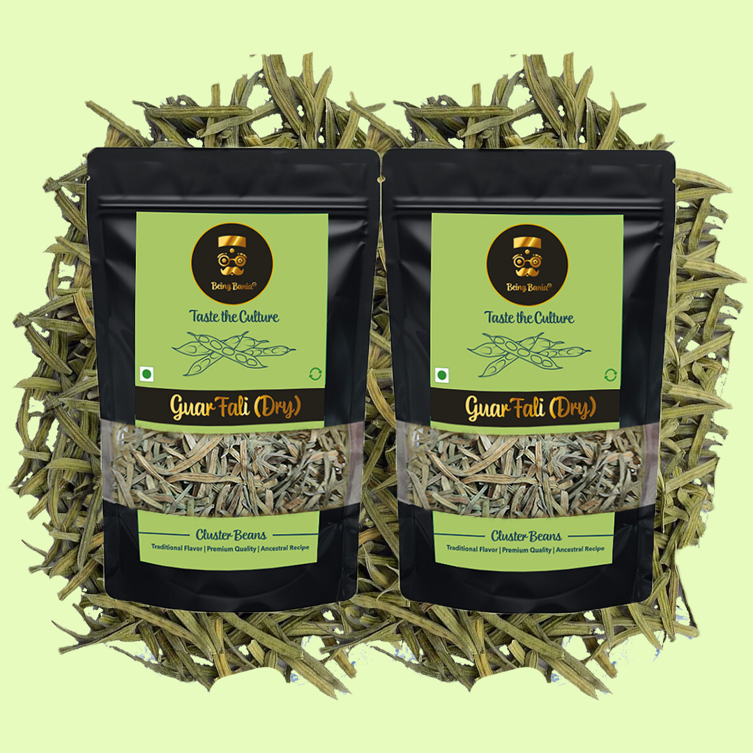 Rajasthani Guar Fali | Dry Vegetable | Cluster Beans | Free Recipe on Pack