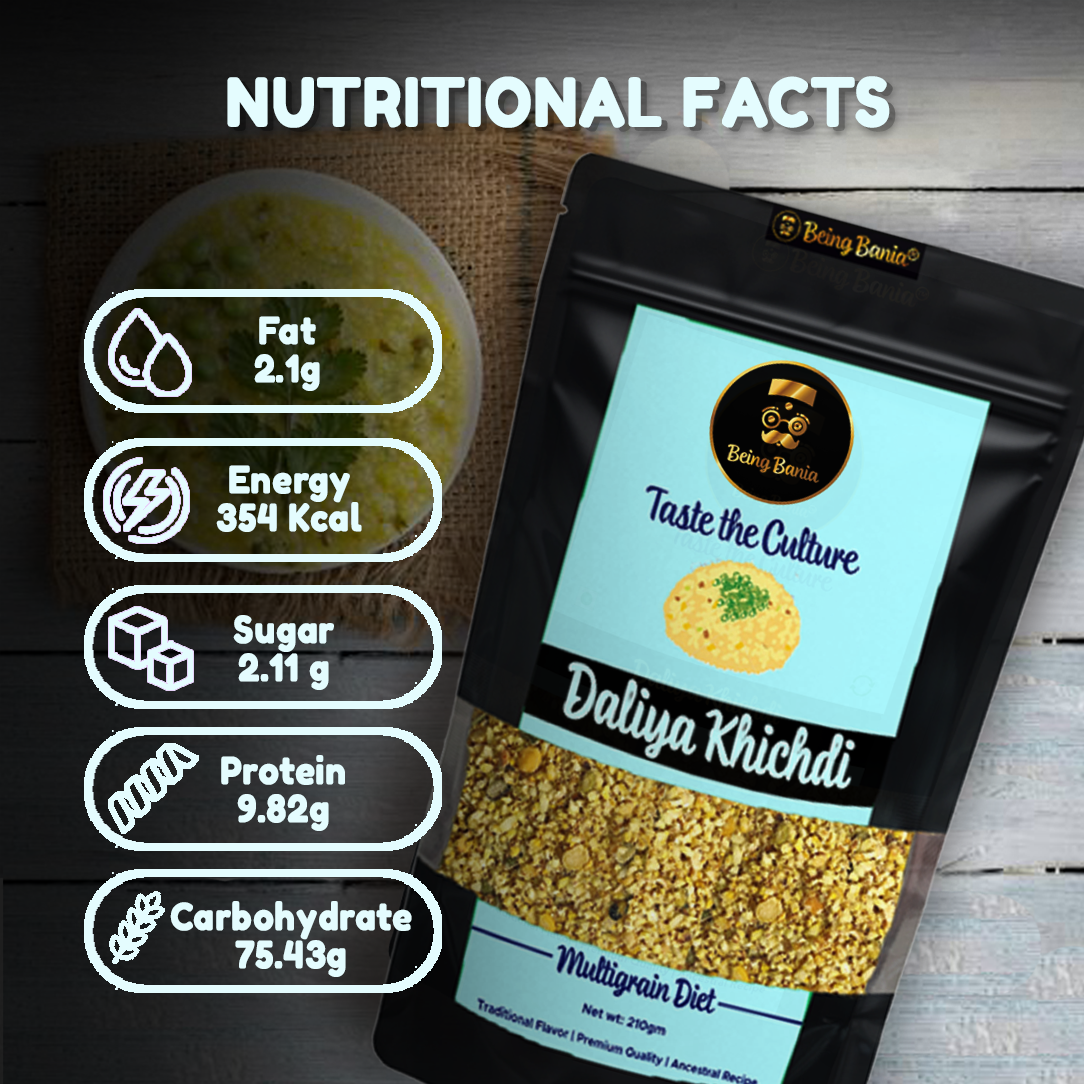 Multigrain Daliya Khichdi | 9 Supergrains | 100% Natural | High Fibre | Diet Food