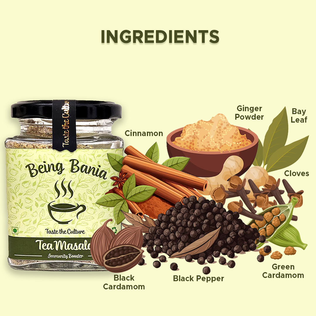 Tea Masala Powder with 7+ Spices | Immunity Booster and Masala Flavor