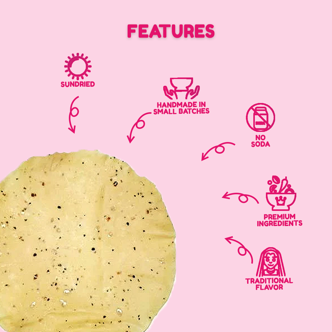 Urad Masala Papad | Being Punjabi | Handmade and Homemade Urad Dal Papad