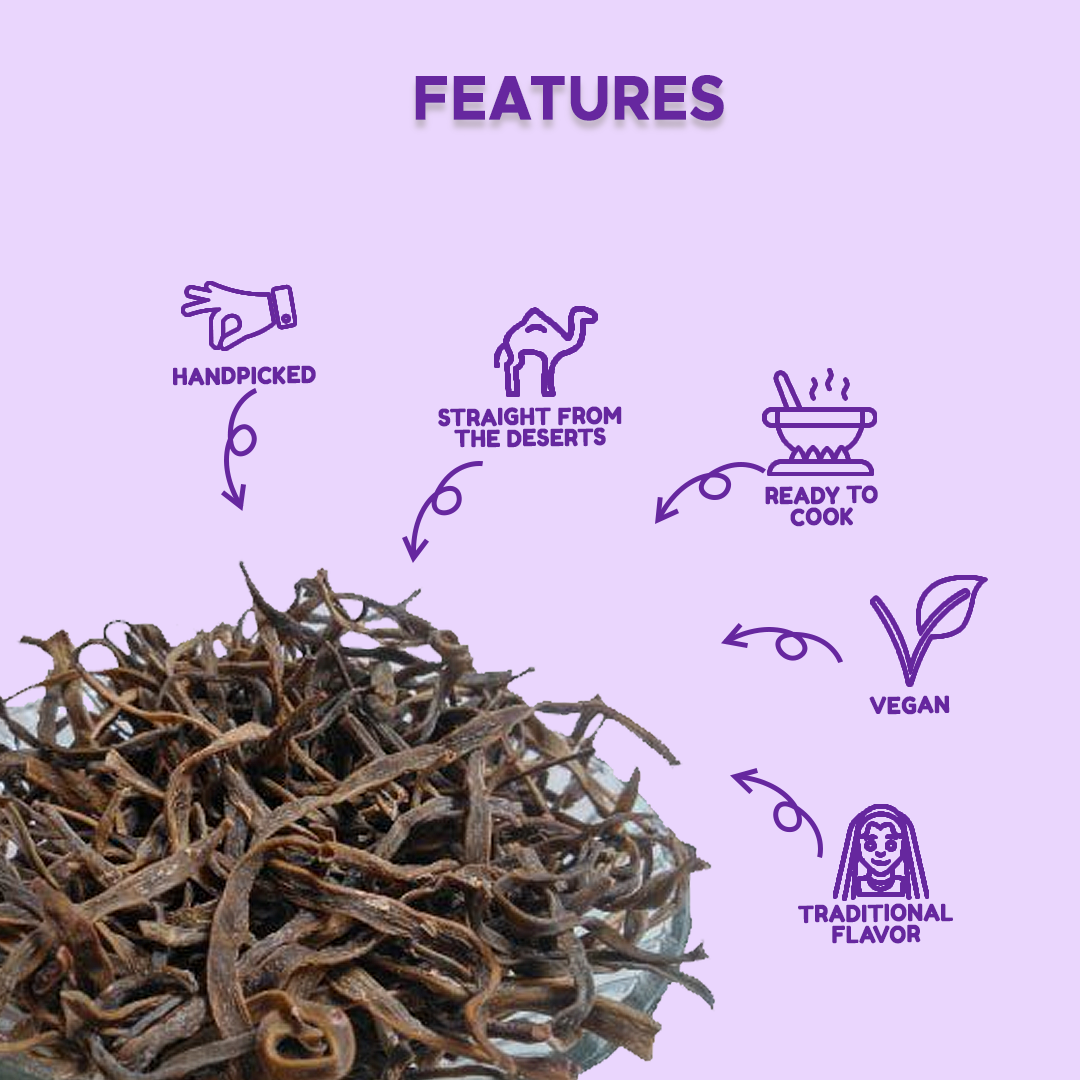 Rajasthani Dry Sangri | Dry Vegetable | Kair Sangri | Free Recipe on Pack