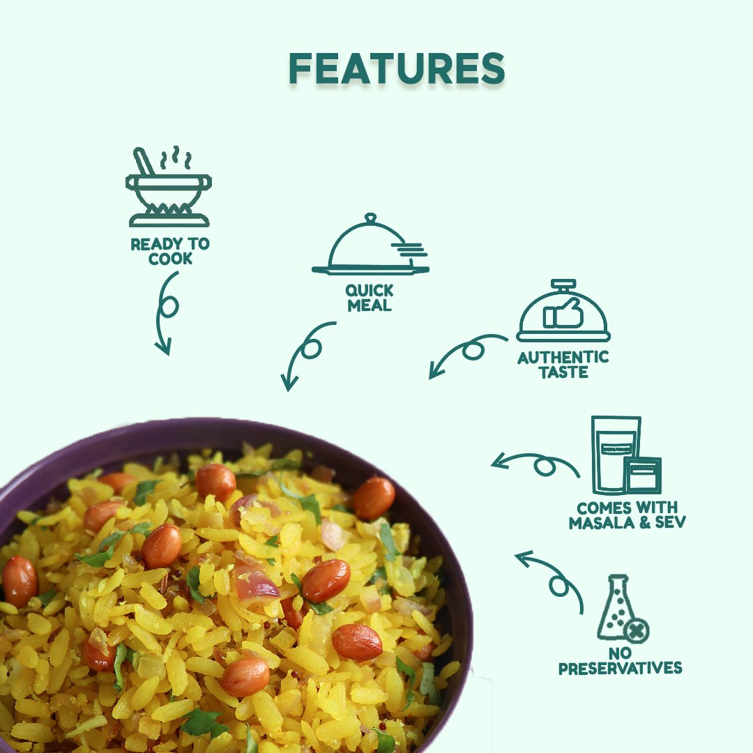 Instant Indori Poha with Jeeravan Masala and Special Poha Namkeen