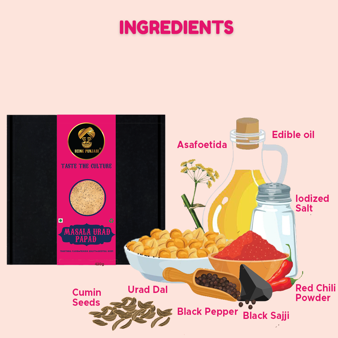 Urad Masala Papad | Being Punjabi | Handmade and Homemade Urad Dal Papad