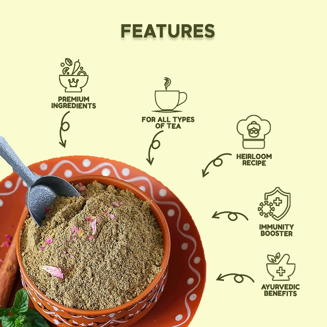 Tea Masala Powder with 7+ Spices | Immunity Booster and Masala Flavor
