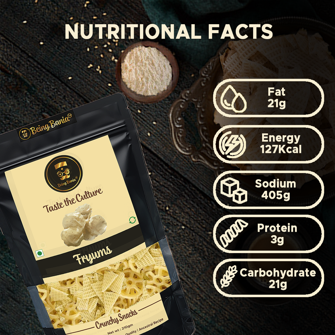 Being Bania Fryums | Triangle and wheel fryums | Mix fryums ready to fry