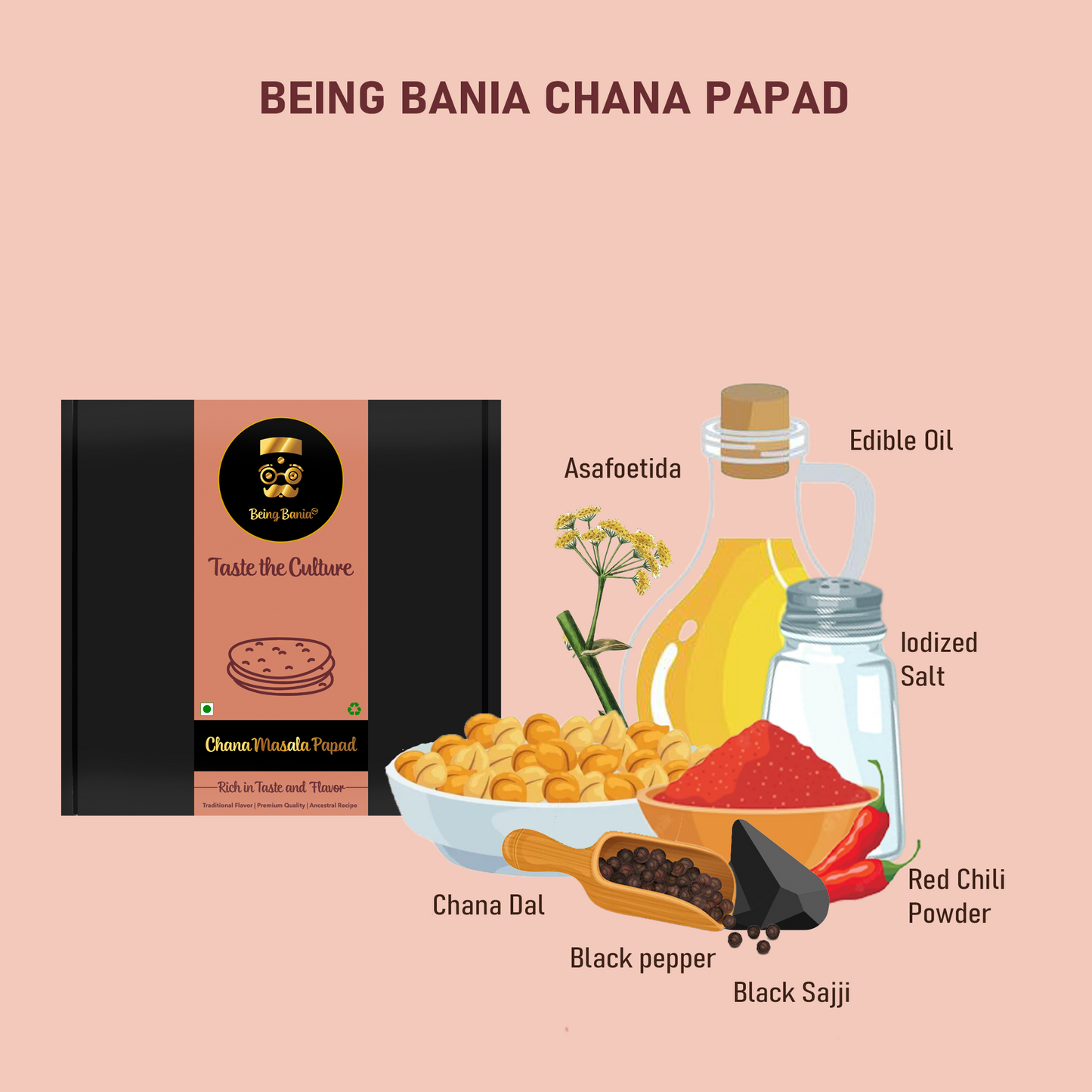 Chana Masala Papad | Handmade for a Perfect Taste