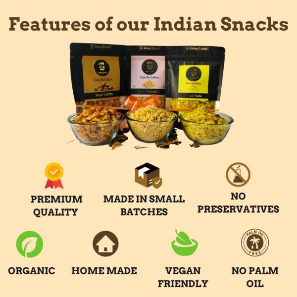 Snack Combo | Roasted Chiwda, Royal Nut Mix Namkeen, Special Sev Combo for a Perfect Treat | Perfect Party Mix | No Palm Oil