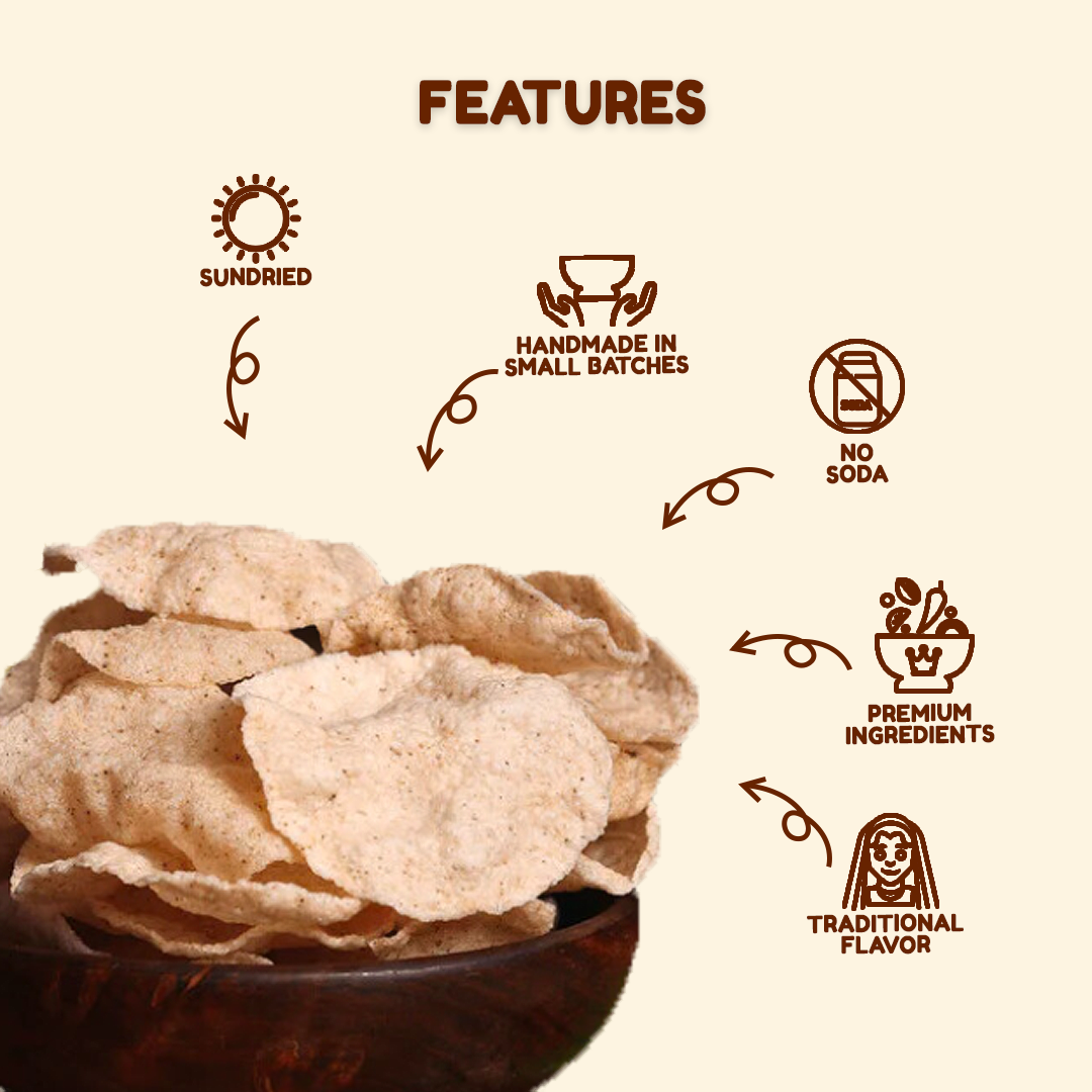 Masala and Jeera Chawal Khichiya | Handmade and Homemade Rice Papad | Multiple Flavors
