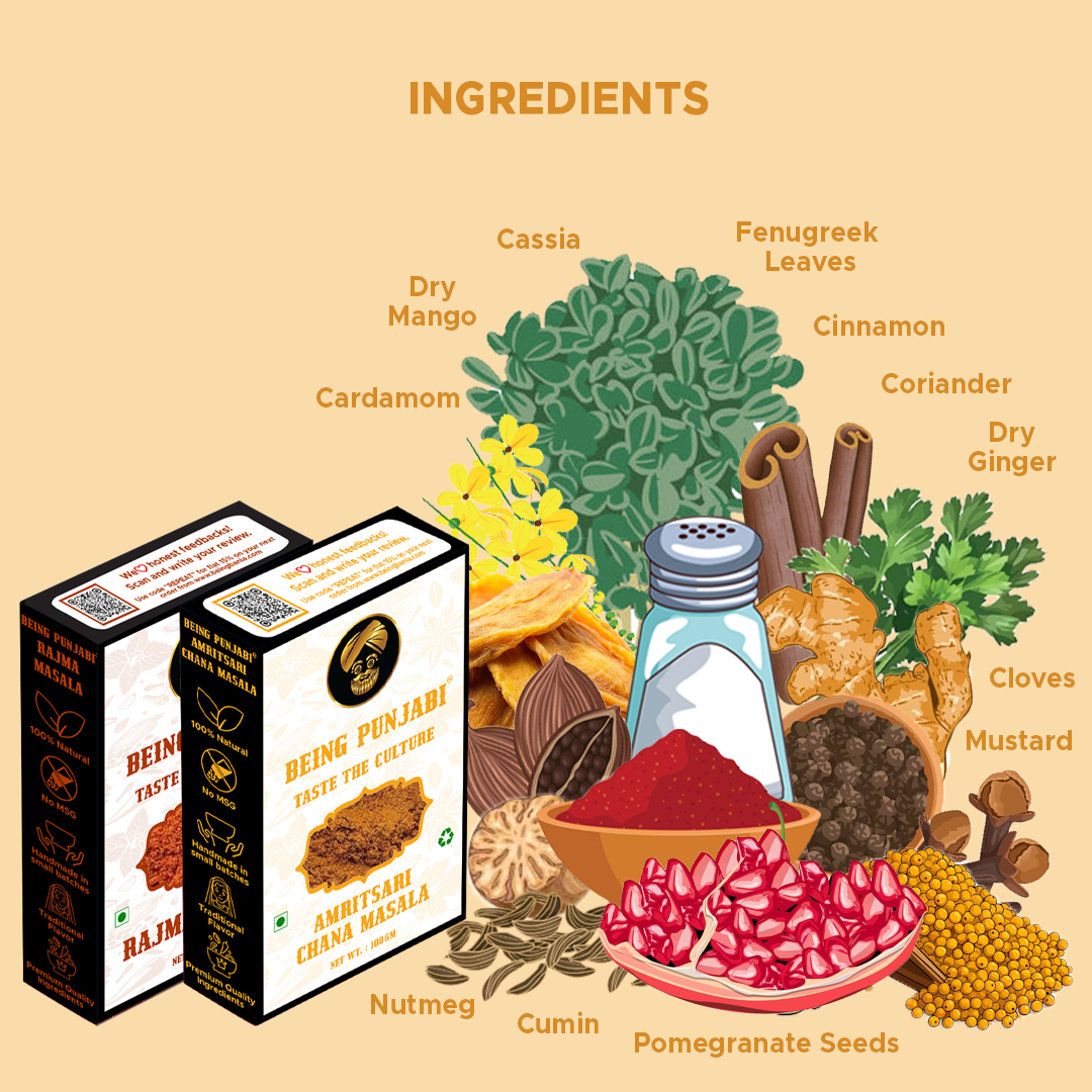 Being Punjabi Amritsari Chana Masala & Rajma Masala Combo