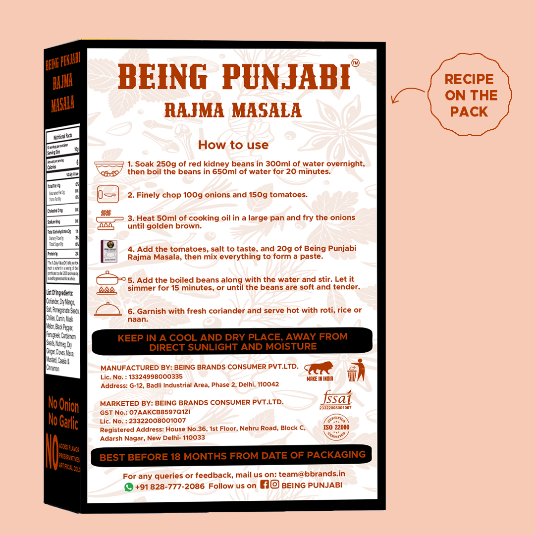 Being Punjabi Rajma Masala